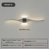 Modern LED Wall Sconce Light for Bedroom Living Room Bedside Decor Indoor Lighting in Black White Gold