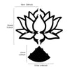 1 piece of creative simple nail wall storage display rack (without nails), black simple lotus shape wall decoration pendants