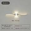 Modern LED Wall Sconce Light for Bedroom Living Room Bedside Decor Indoor Lighting in Black White Gold