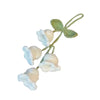 Handmade Crochet Car Pendant Decoration Bluebell Flower Rearview Mirror of The Car Hanging Keychain Accessori