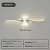 Modern LED Wall Sconce Light for Bedroom Living Room Bedside Decor Indoor Lighting in Black White Gold