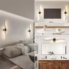 Modern LED Wall Sconce Light for Bedroom Living Room Bedside Decor Indoor Lighting in Black White Gold