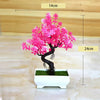 Artificial Plants Bonsai Simulated Tree Potted Fake Flowers Table Porch Potted Ornaments Home Wedding Decor Housewarming Gift