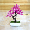 Artificial Plants Bonsai Simulated Tree Potted Fake Flowers Table Porch Potted Ornaments Home Wedding Decor Housewarming Gift