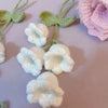 Handmade Crochet Car Pendant Decoration Bluebell Flower Rearview Mirror of The Car Hanging Keychain Accessori