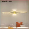 Modern LED Wall Sconce Light for Bedroom Living Room Bedside Decor Indoor Lighting in Black White Gold