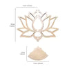 1 piece of creative simple nail wall storage display rack (without nails), black simple lotus shape wall decoration pendants