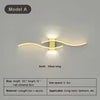 Modern LED Wall Sconce Light for Bedroom Living Room Bedside Decor Indoor Lighting in Black White Gold