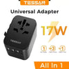 TESSAN 65W GaN Travel Adapter Universal Socket with 2 USB 3 Type C