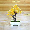 Artificial Plants Bonsai Simulated Tree Potted Fake Flowers Table Porch Potted Ornaments Home Wedding Decor Housewarming Gift