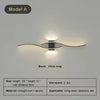 Modern LED Wall Sconce Light for Bedroom Living Room Bedside Decor Indoor Lighting in Black White Gold
