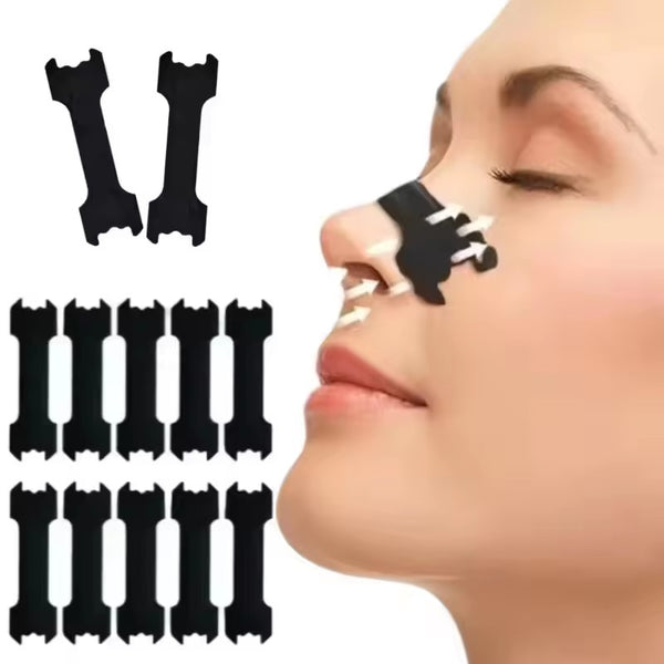 Black Nose Strips Extra Strength Nasal Strips Better Sleeping Non-Invasive Anti Snoring Strips for Adult and Child