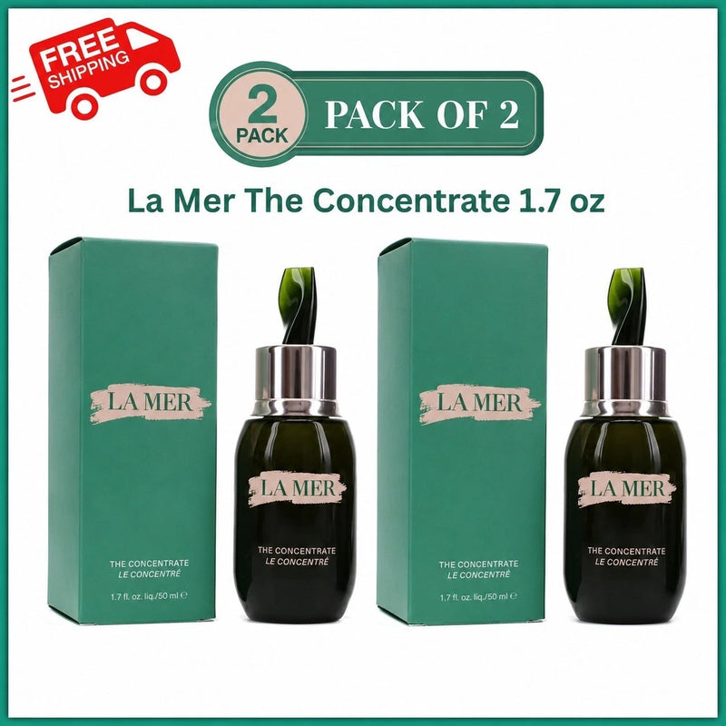 La Mer The Concentrate 1.7 oz / 50ml - New in Box Pack of 2